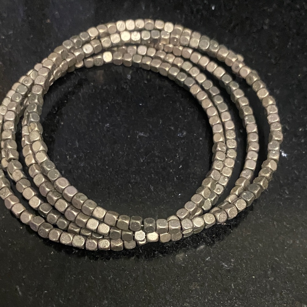 Very Cool Silver Beaded Wrap Around
